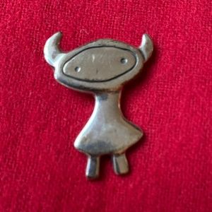 Metal Taurus necklace